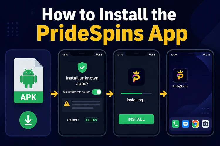 How to Install the PrideSpins App