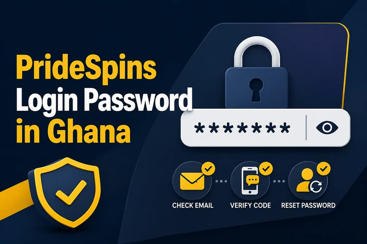 PrideSpins Login Password in Ghana